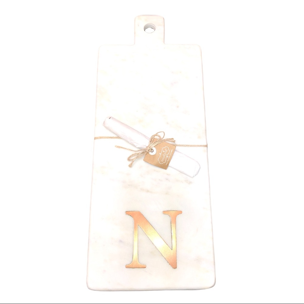 Monogrammed Copper Marble Charcuterie Board